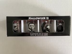 HALLOWEEN II MICHAEL MYERS SHOT GLASS SET OF 4  NEW
